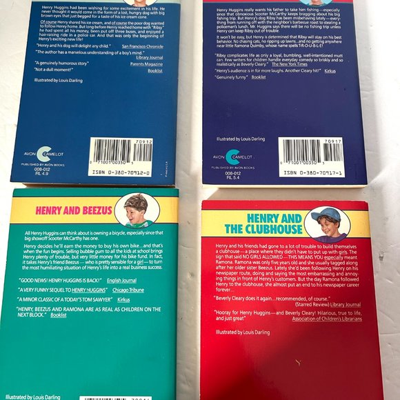 Beverly Cleary Paperback Book Lot of 9 Ramona Ralph Mouse Henry Huggins Maggie - Picture 3 of 4